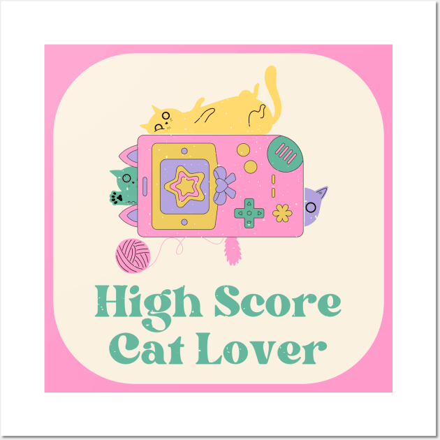 High Score Cat Lover Wall Art by SpiralBalloon